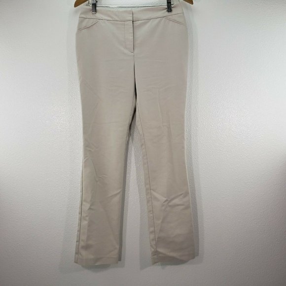 Chicos so‎ slimming womens pants beige slacks flat - Picture 3 of 9